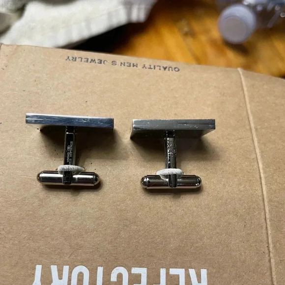 Men’s Vintage Set of Refectory USA Flag Cufflinks - Picture 2 of 4